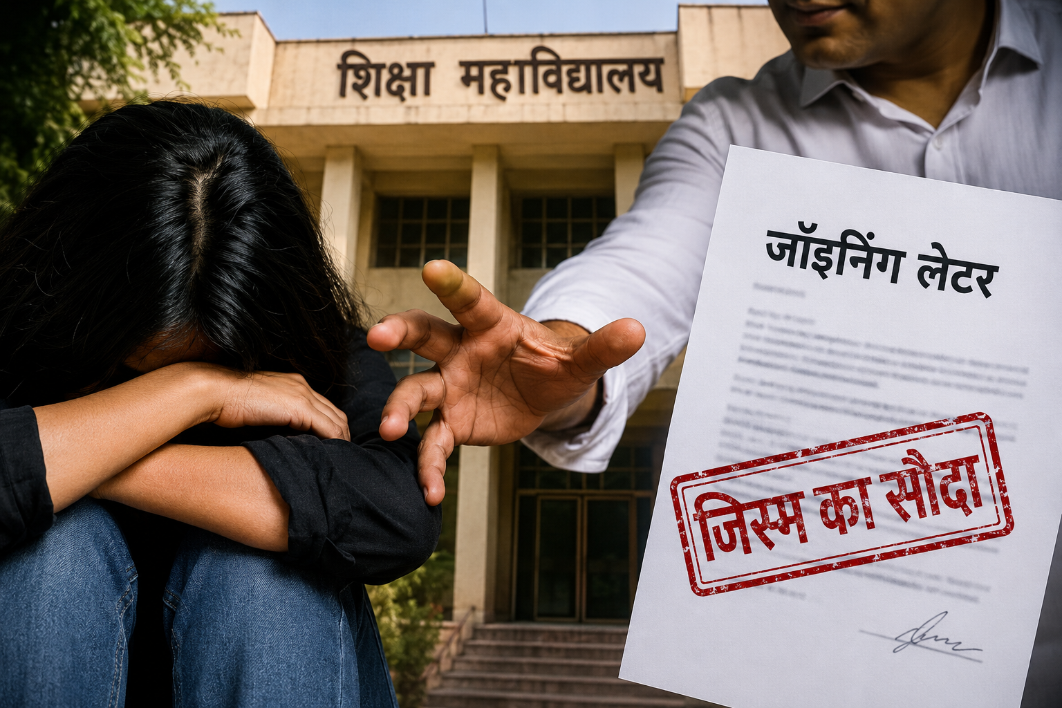 जॉइनिंग लेटर के नाम पर जिस्म का सौदा: मुजफ्फरनगर में शिक्षा के मंदिर को किया कलंकित!