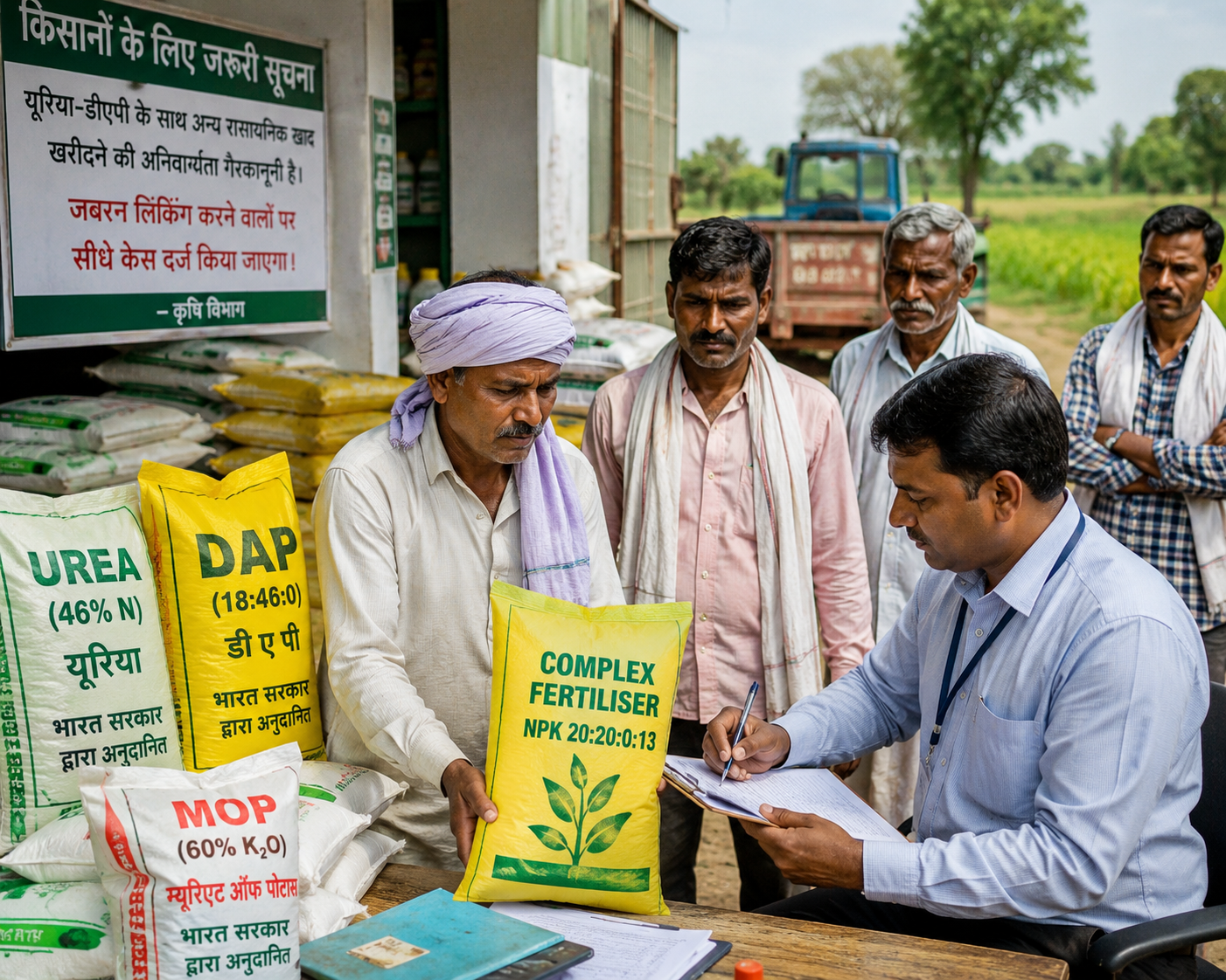 यूरिया-डीएपी के साथ अन्य रासायनिक खाद खरीदने की अनिवार्यता पर कृषि विभाग सख्त