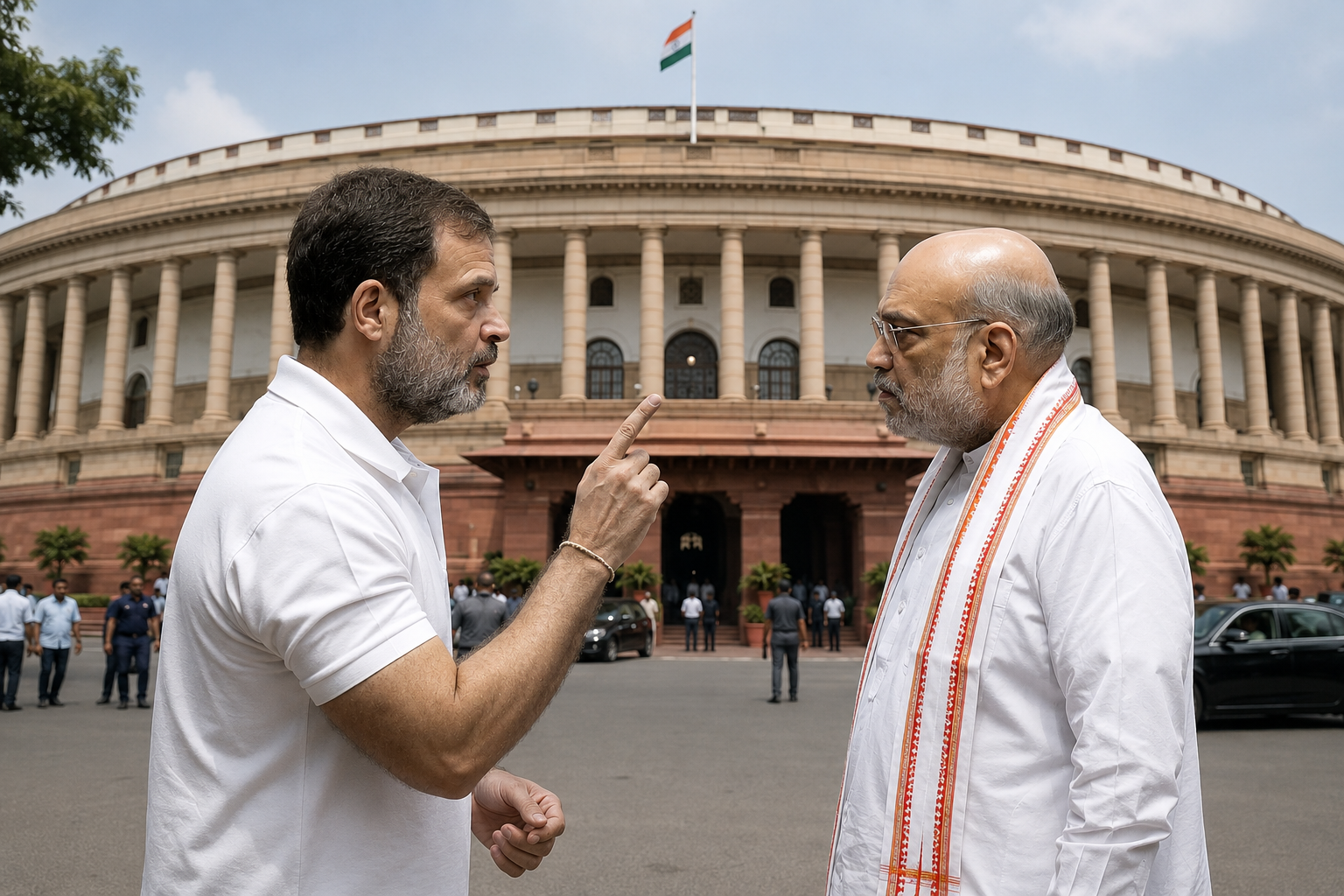 संसद में राहुल गांधी का सरकार पर हमला, बोले— ‘अमित शाह का लेक्चर नहीं, जवाब और इस्तीफा चाहिए’