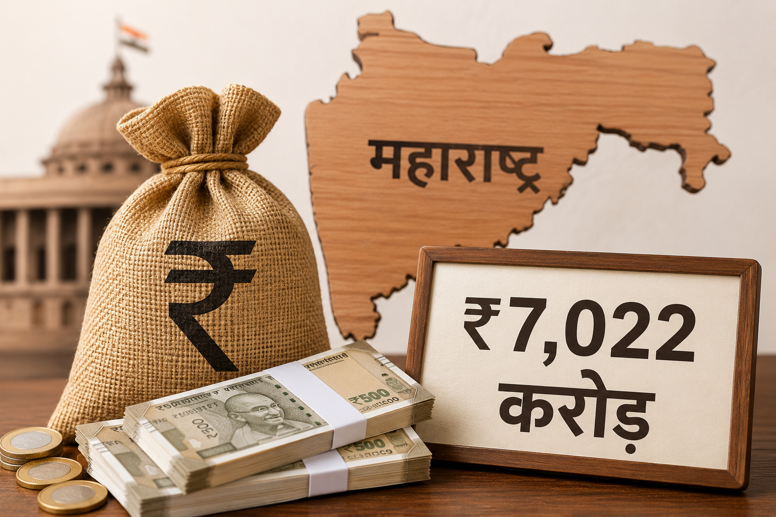 केंद्र से महाराष्ट्र को ₹7,022 करोड़ की अतिरिक्त राशि