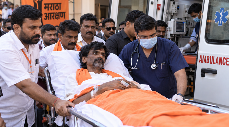 20 दिन बाद मनोज जरांगे ने खत्म किया अनशन, बिगड़ी तबीयत के बाद अस्पताल रवाना