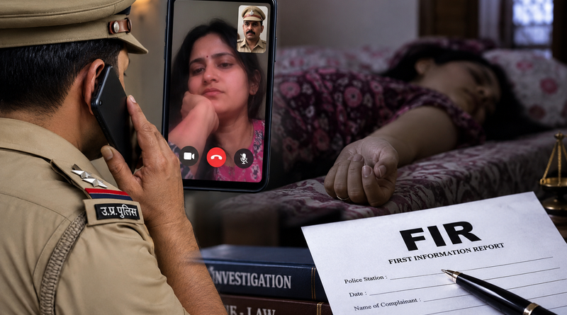 वीडियो कॉल के बाद दरोगा की पत्नी की मौत, पति के खिलाफ FIR