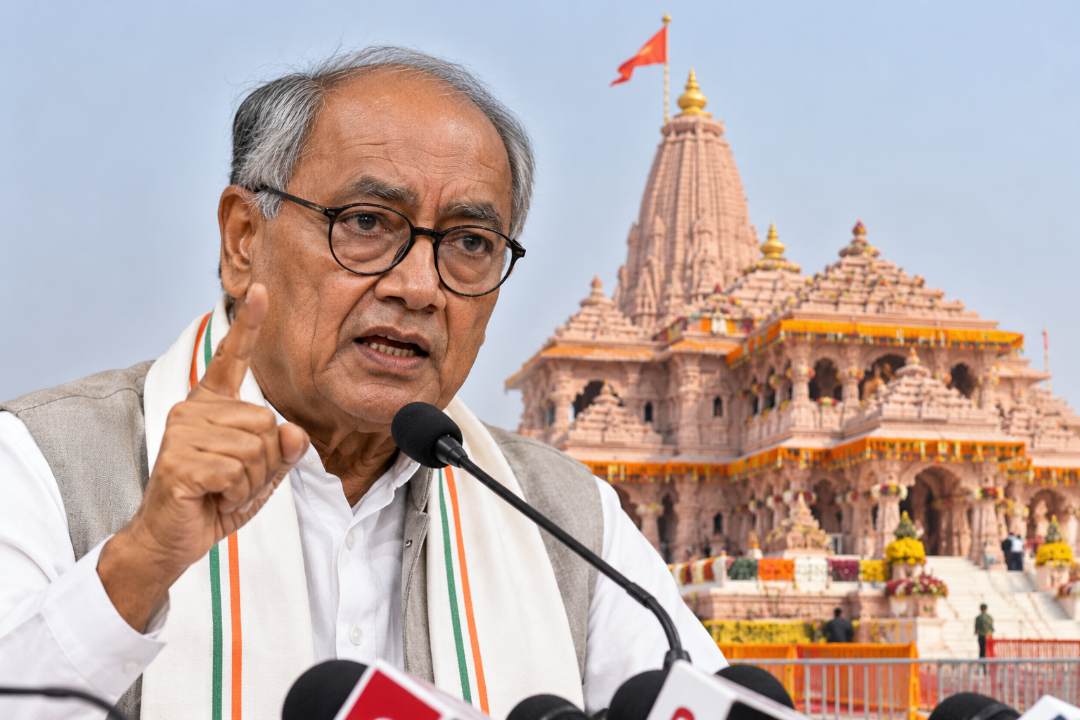 कांग्रेस ने राम मंदिर का कभी विरोध नहीं किया: दिग्विजय सिंह
