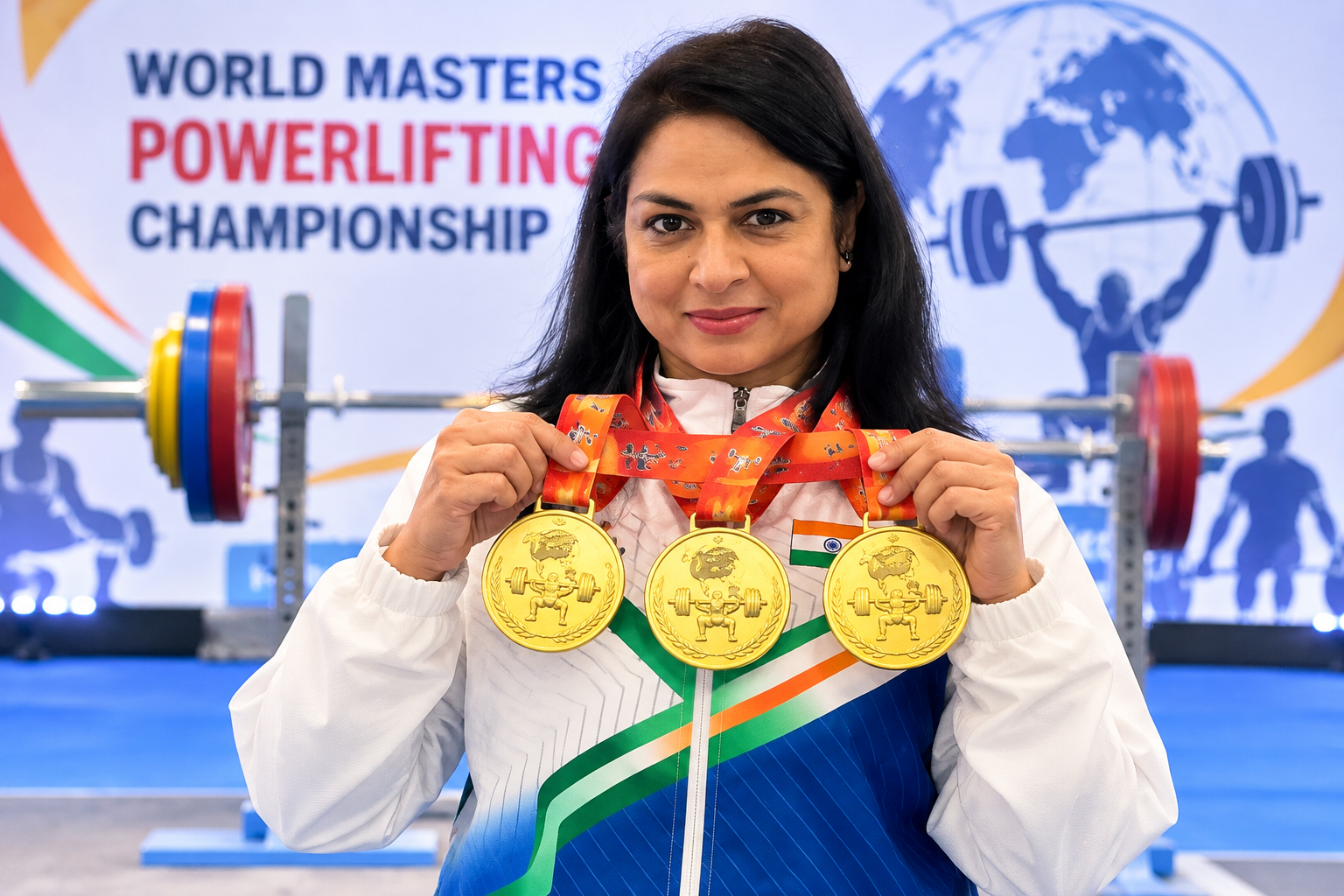 वर्ल्ड मास्टर्स पावरलिफ्टिंग चैंपियनशिप में एकता बिश्नोई ने जीते तीन स्वर्ण पदक