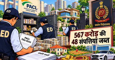 PACL निवेश घोटाले में ED की बड़ी कार्रवाई: महाराष्ट्र में 567 करोड़ की 48 संपत्तियां जब्त